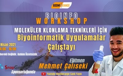 Mehmet Çalıseki – Moleküler Klonlama Teknikleri için Biyoinformatik Uygulamalar Çalıştayı | 24 Nisan 2021 Bioinfoworkshop