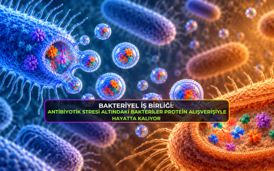 Bakteriyel İş Birliği: Antibiyotik Stresi Altındaki Bakteriler Protein Alışverişiyle Hayatta Kalıyor